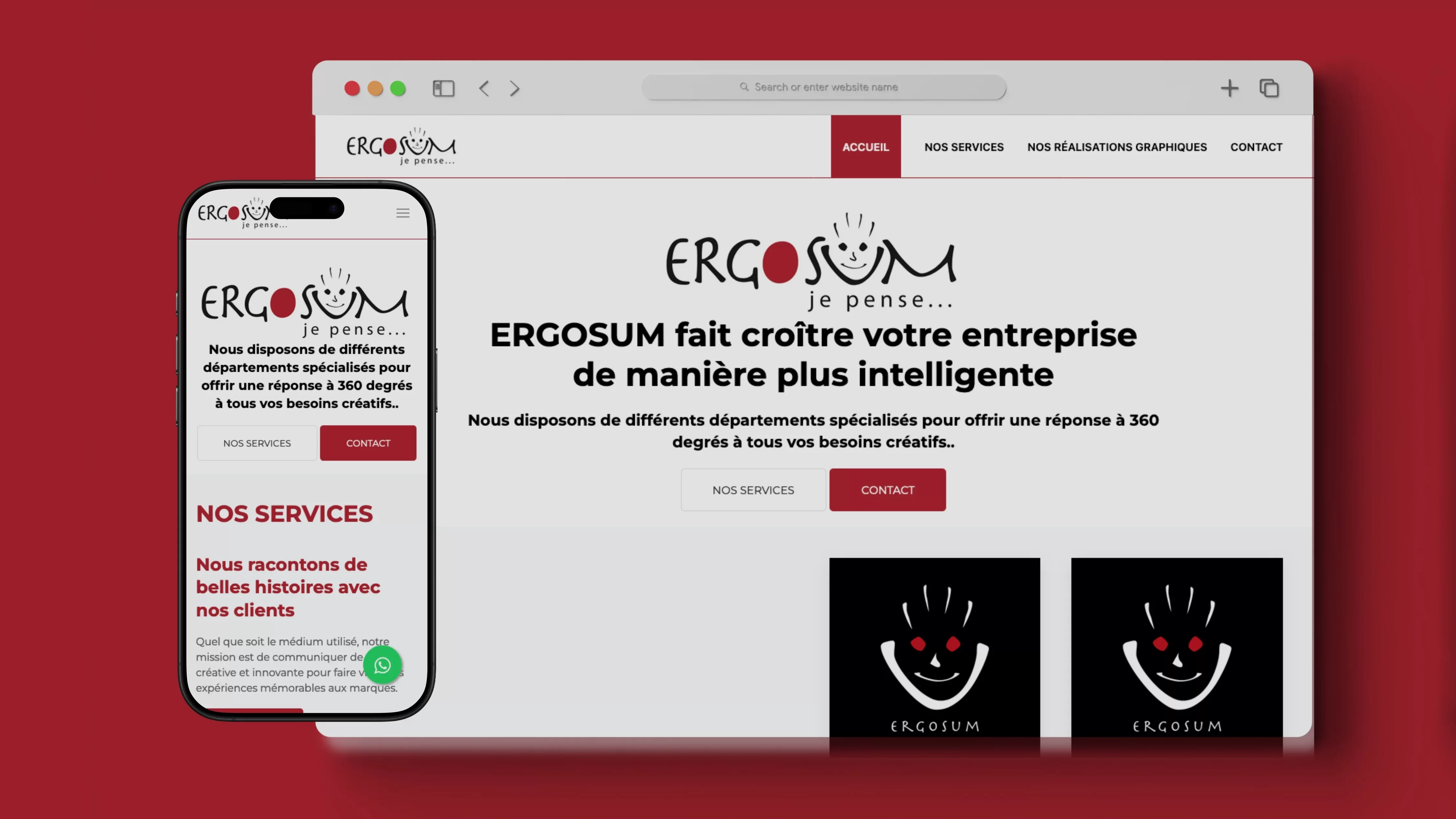 ERGOSUM — 360 Communication Agency Website | Photo, Design, Audiovisual & Motion Design