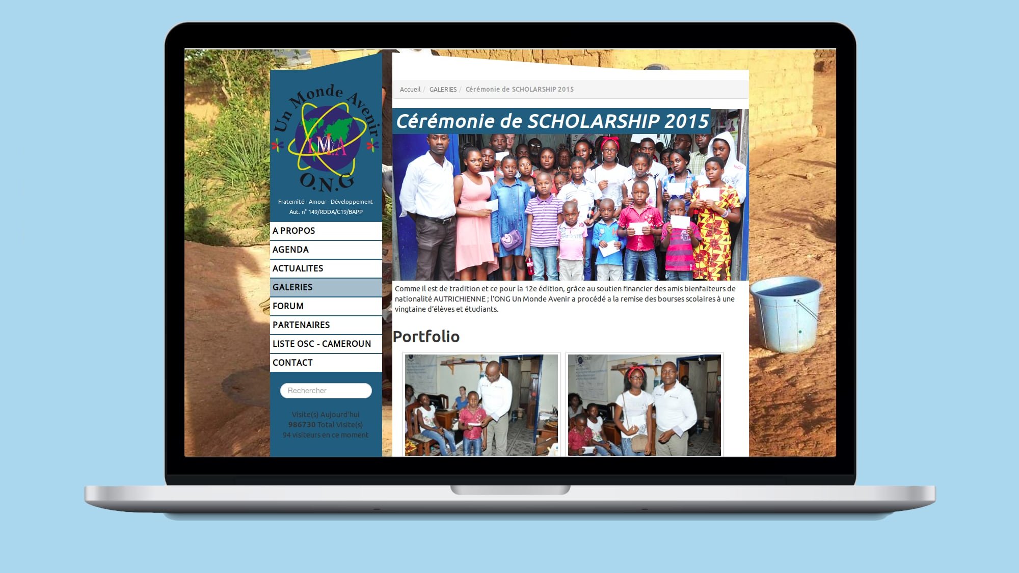 Refonte du site internet de l'OSC « Un Monde Avenir »