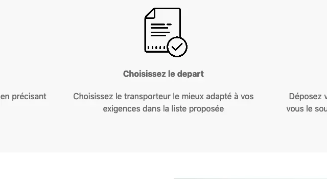 Page accueil Projet Web ParcelTrip