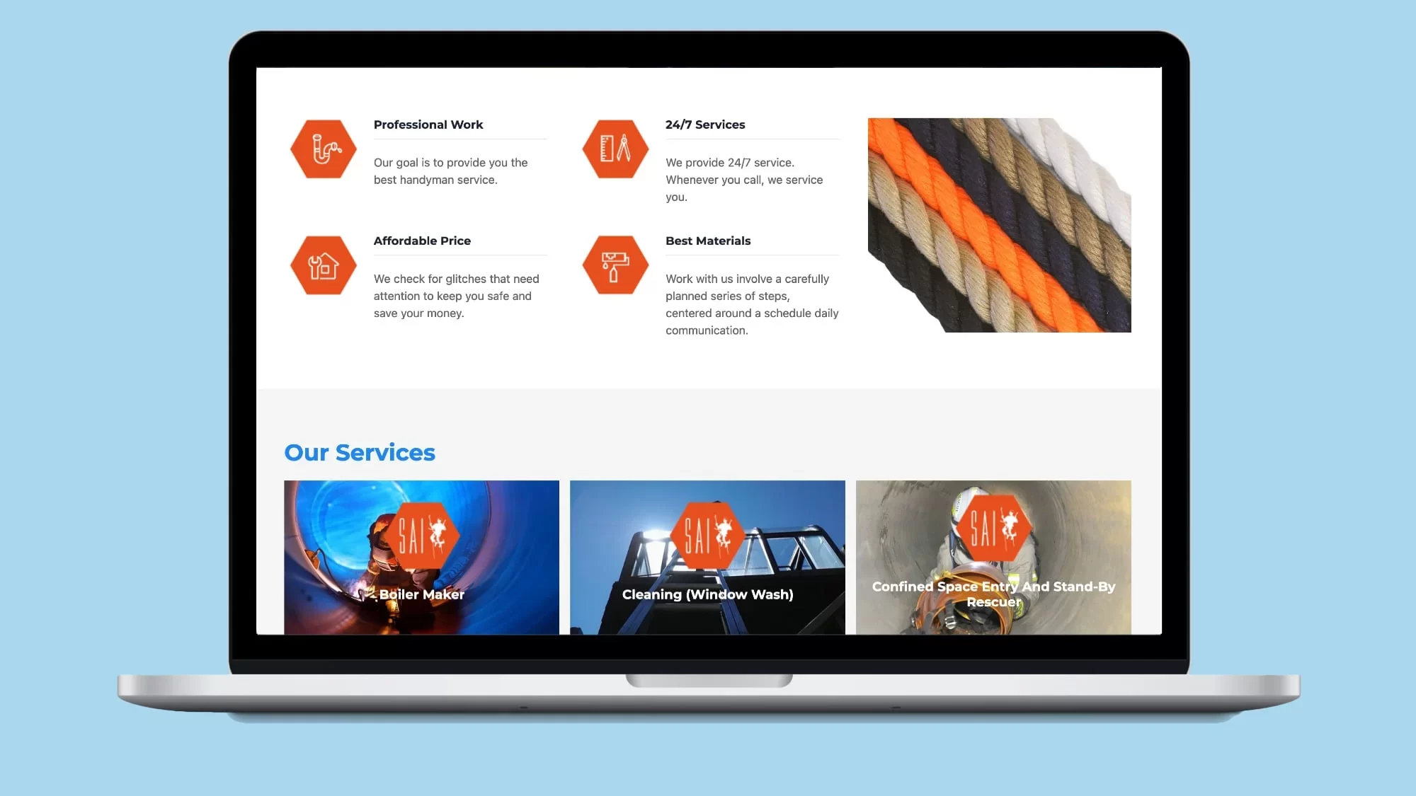 SkyAccess International — Site web BTP & services industriels offshore